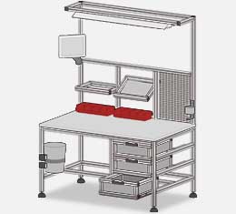 鋁型材工作臺(tái)